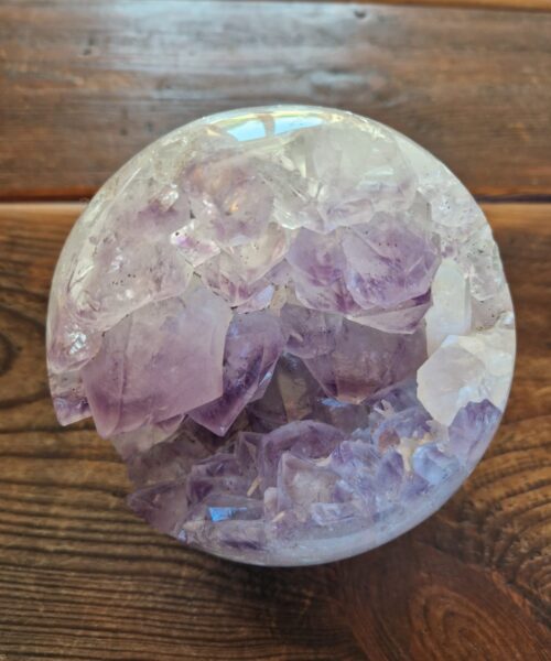 HUGE / Giant Large Amethyst Sphere 7, Premium Grade Purple Quartz Geode Crystal 2.199g – 13cm Diameter - Image 9