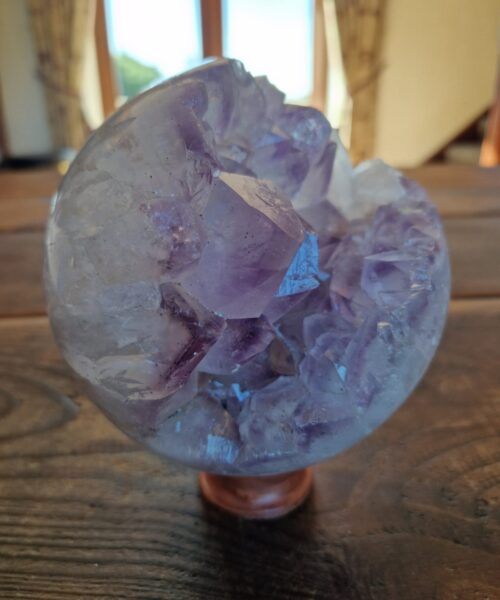 HUGE / Giant Large Amethyst Sphere 7, Premium Grade Purple Quartz Geode Crystal 2.199g – 13cm Diameter - Image 10