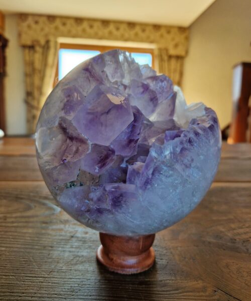 HUGE / Giant Large Amethyst Sphere 7, Premium Grade Purple Quartz Geode Crystal 2.199g – 13cm Diameter - Image 11