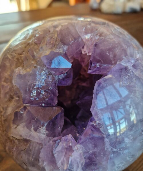 HUGE / Giant Large Amethyst Sphere 8, Premium Grade Purple Quartz Geode Crystal 3.710g – 14.5cm Diameter - Image 5