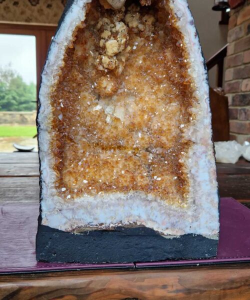 Citrine Geode 430 Crystal Cluster Druzy Premium Grade 14.40kg H37xW22xD17cm - Image 10