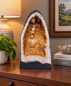 Citrine Geode 430 Crystal Cluster Druzy Premium Grade 14.40kg H37xW22xD17cm