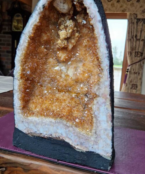 Citrine Geode 430 Crystal Cluster Druzy Premium Grade 14.40kg H37xW22xD17cm - Image 3