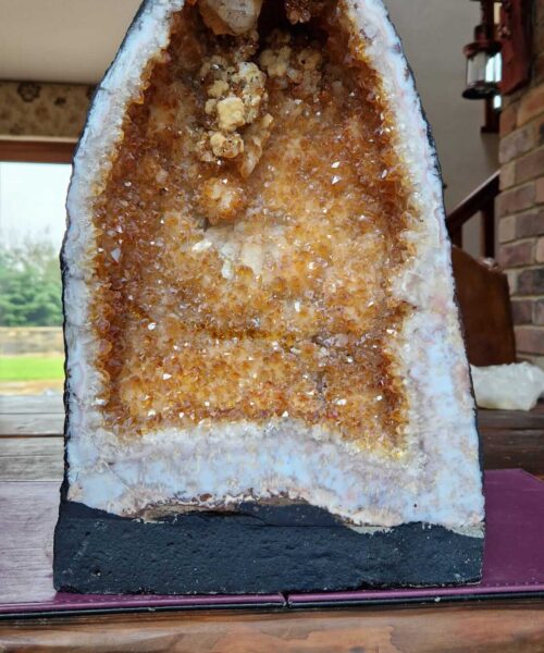 Citrine Geode 430 Crystal Cluster Druzy Premium Grade 14.40kg H37xW22xD17cm - Image 6