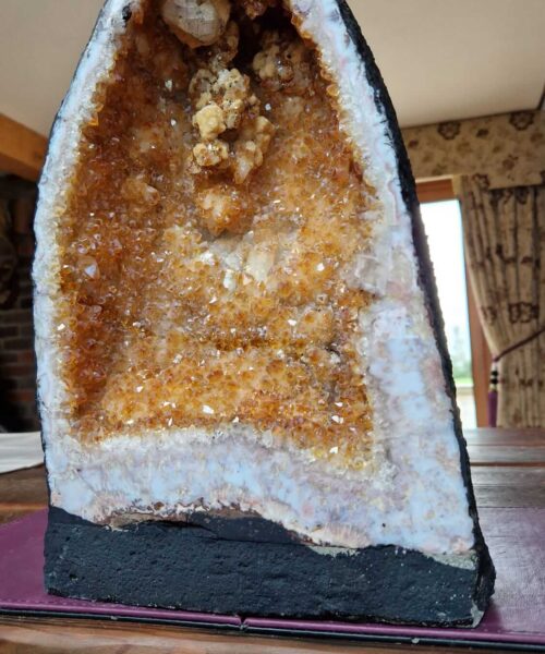 Citrine Geode 430 Crystal Cluster Druzy Premium Grade 14.40kg H37xW22xD17cm - Image 9