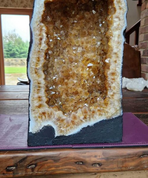 Citrine Geode 435 Crystal Cluster Druzy Premium Grade 21.05kg H41xW25xD18cm - Image 10