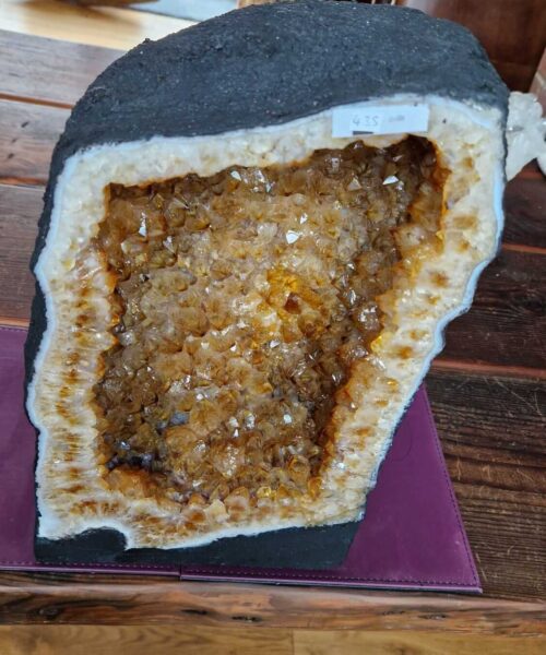 Citrine Geode 435 Crystal Cluster Druzy Premium Grade 21.05kg H41xW25xD18cm - Image 6