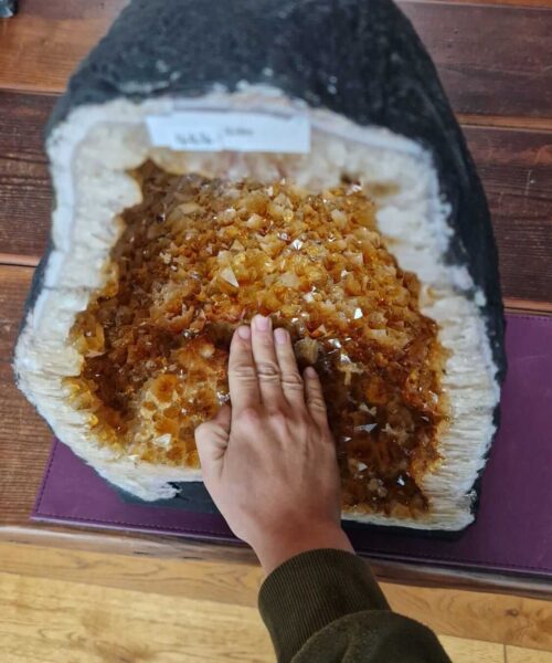 Tall Citrine Geode 444 Crystal Cluster Druzy Premium Grade 32.76kg H51xW30xD21cm - Image 7