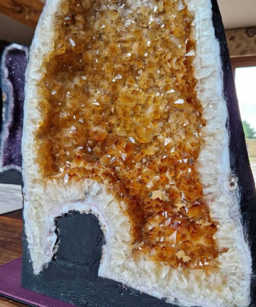 Tall Citrine Geode 444 Crystal Cluster Druzy Premium Grade 32.76kg H51xW30xD21cm - Image 8