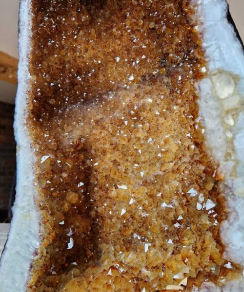 Tall Citrine Geode 445 Crystal Cluster Druzy Premium Grade 33.78kg H50xW34xD21cm - Image 9