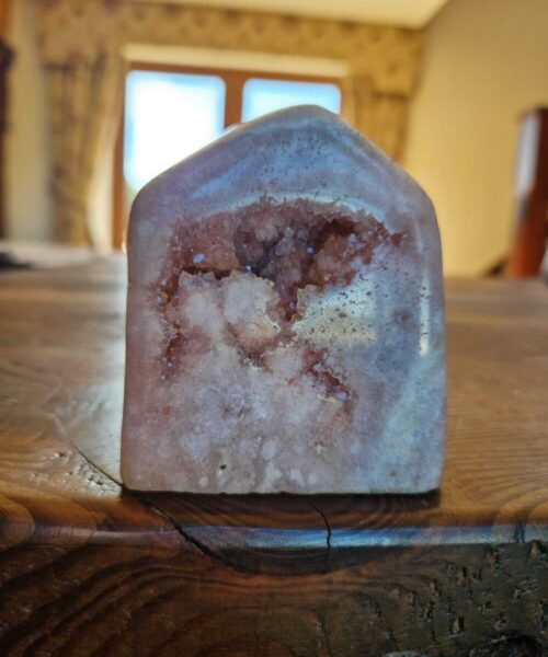 Pink Amethyst Freeform 1 Self Standing Healing Crystal Natural Crystal Gem 495g – H8xW6.5xD5.5cm