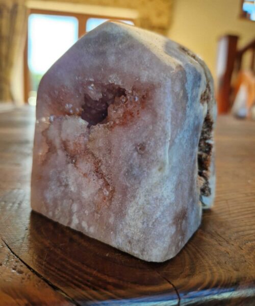 Pink Amethyst Freeform 1 Self Standing Healing Crystal Natural Crystal Gem 495g – H8xW6.5xD5.5cm - Image 3