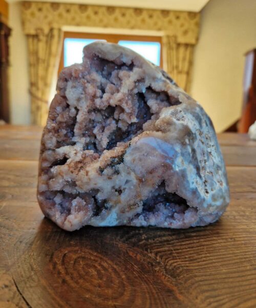 Alternative view of Pink Amethyst Freeform 13 Self Standing Healing Crystal Natural Crystal Gem 1.808g – H13.5xW16xD11cm