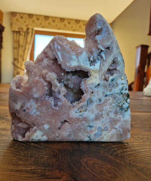 Pink Amethyst Freeform 14 Self Standing Healing Crystal Natural Crystal Gem 1.975g – H18xW16.5xD6cm