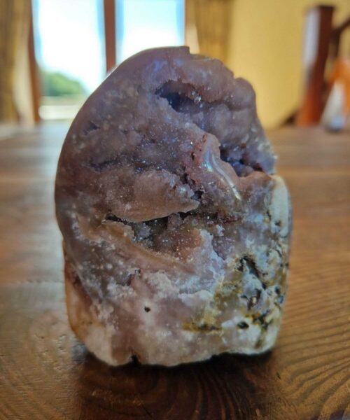 Alternative view of Pink Amethyst Freeform 2 Self Standing Healing Crystal Natural Crystal Gem 434g – H8xW6.5xD6cm
