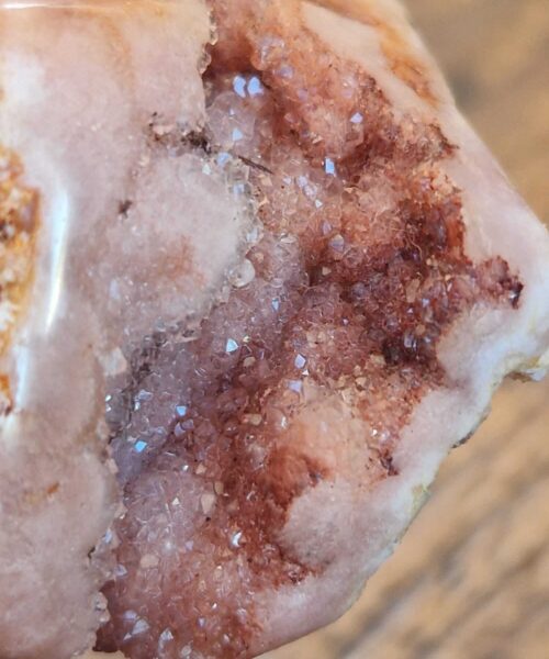 Pink Amethyst Freeform 5 Self Standing Healing Crystal Natural Crystal Gem 164g – H4xW7xD5cm - Image 9