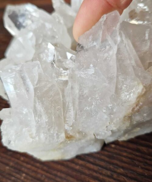 Large Premium Rock Crystal Quartz Candle Holder 15 Clear Crystal White Tealight Holders 1.234g H8xW14xD12.5cm - Image 8