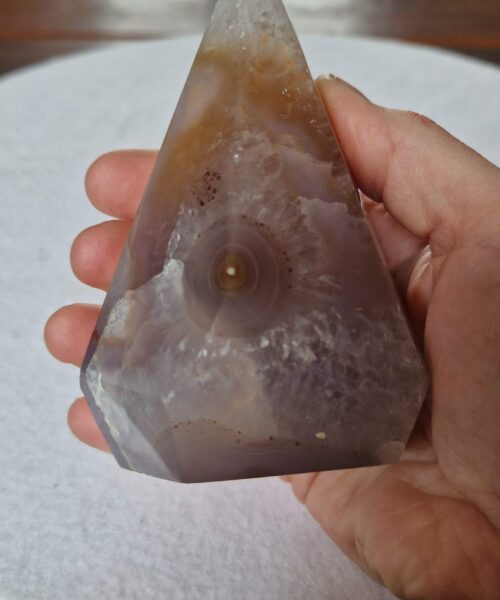 Premium Agate Conic Point 11 Tower Prism - 376g H11xW8xD5cm - Image 5