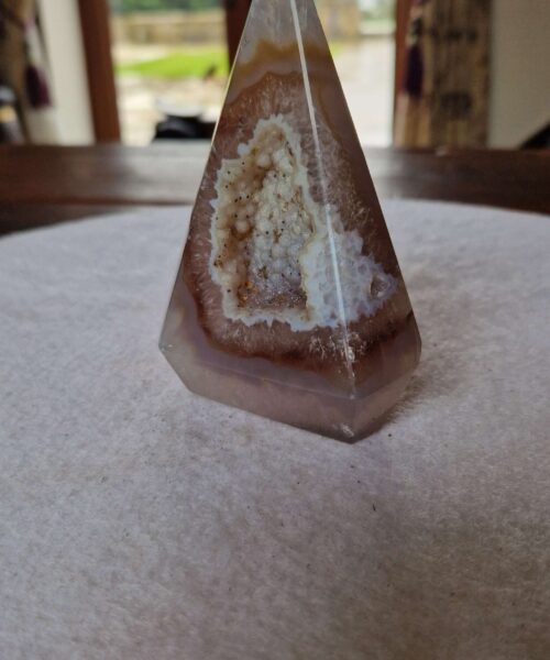 Premium Agate Conic Point 11 Tower Prism - 376g H11xW8xD5cm - Image 10
