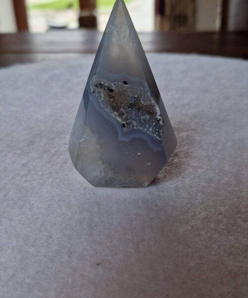 Alternative view of Premium Agate Conic Point 13 Tower Prism - 108g H7xW5xD3cm