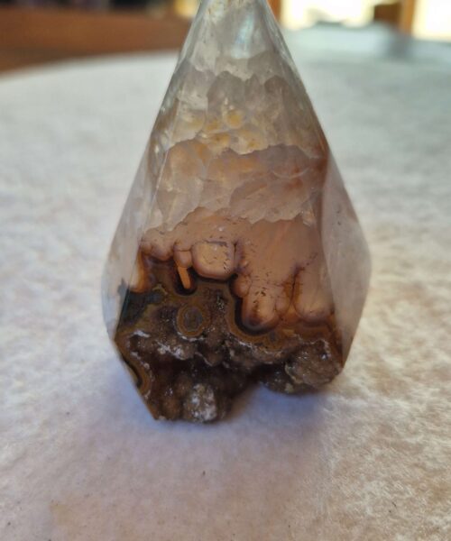 Premium Agate Conic Point 17 Tower Prism - 154g H7xW5.5xD4cm