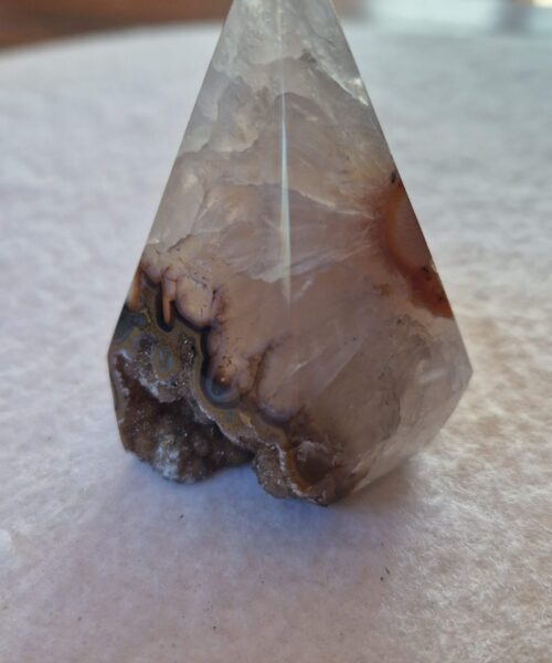 Premium Agate Conic Point 17 Tower Prism - 154g H7xW5.5xD4cm - Image 3