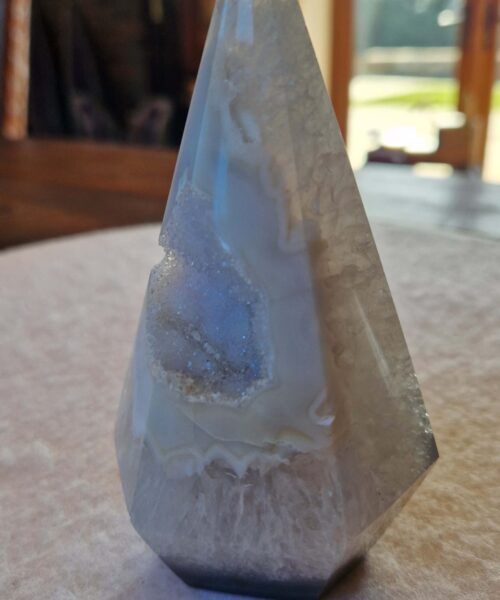 Alternative view of Premium Agate Conic Point 20 Tower Prism - 403g H12xW6.5xD6.5cm