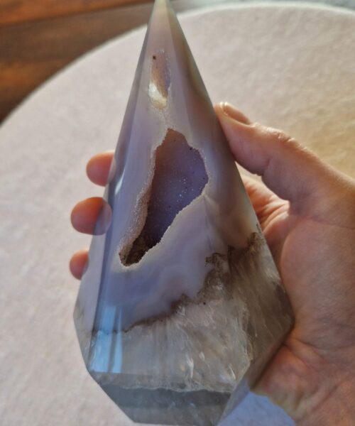 Premium Agate Conic Point 21 Tower Prism - 832g H15.5xW9xD7cm - Image 5
