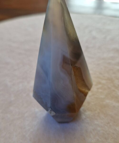 Alternative view of Premium Agate Conic Point 22 Tower Prism - 182g H9.5xW5.5xD4cm