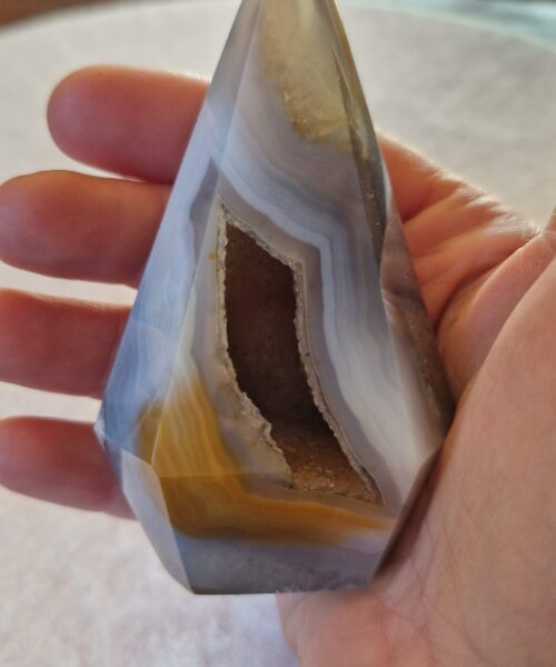 Premium Agate Conic Point 22 Tower Prism - 182g H9.5xW5.5xD4cm - Image 5