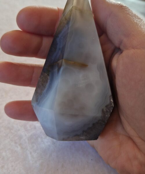 Premium Agate Conic Point 22 Tower Prism - 182g H9.5xW5.5xD4cm - Image 6