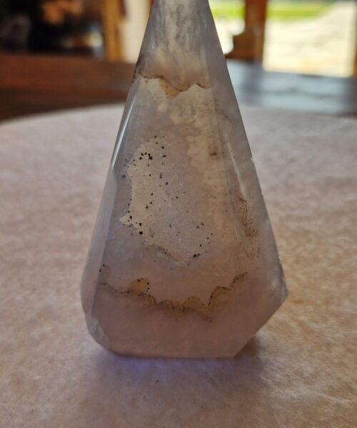 Premium Agate Conic Point 23 Tower Prism - 190g H9.5xW5.5xD3cm