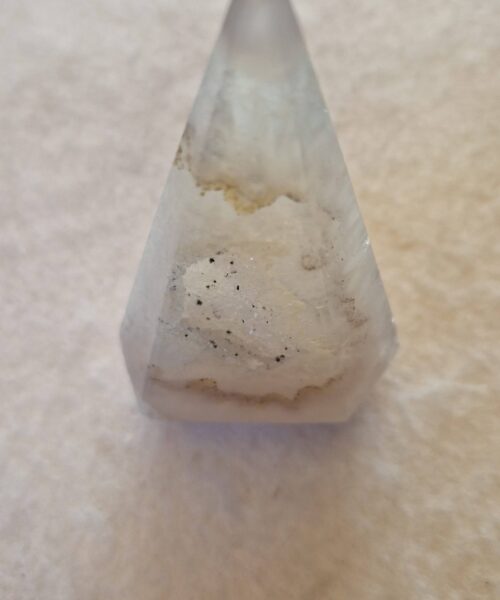 Premium Agate Conic Point 23 Tower Prism - 190g H9.5xW5.5xD3cm - Image 9