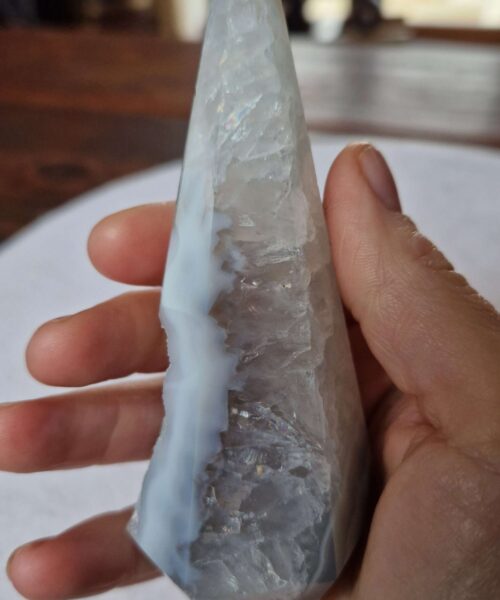Premium Agate Conic Point 40 Tower Prism - 190g H12.5xW4xD4cm - Image 6