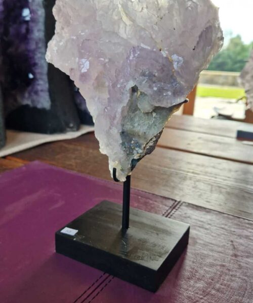 Amethyst Flower 10 Crystal Formation Rare Cluster on Stand 1.120g H23.5xW14xD8cm - Image 3