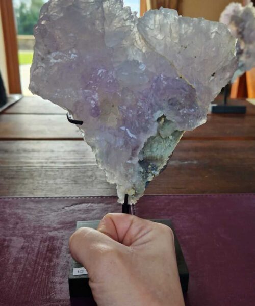 Amethyst Flower 10 Crystal Formation Rare Cluster on Stand 1.120g H23.5xW14xD8cm - Image 5