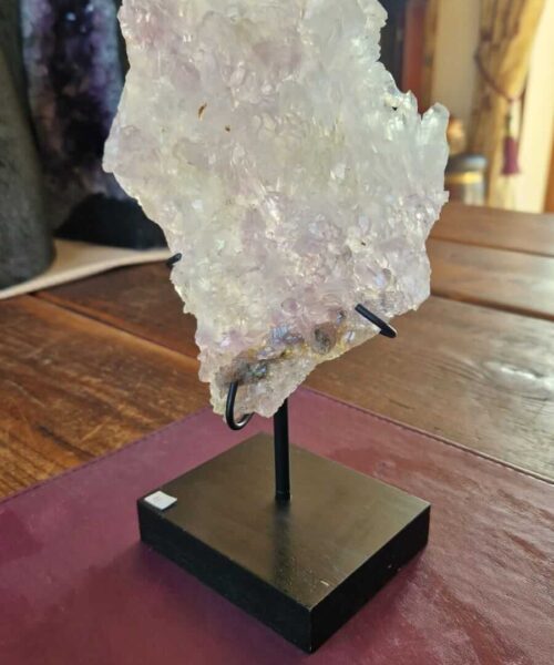 Amethyst Flower 11 Crystal Formation Rare Cluster on Stand 693g H23xW13.5xD8cm - Image 3