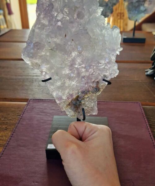 Amethyst Flower 11 Crystal Formation Rare Cluster on Stand 693g H23xW13.5xD8cm - Image 4
