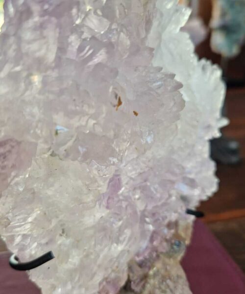 Amethyst Flower 11 Crystal Formation Rare Cluster on Stand 693g H23xW13.5xD8cm - Image 9