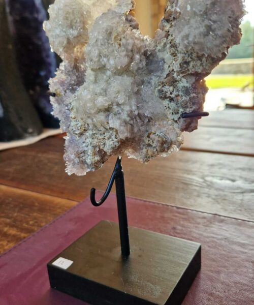 Amethyst Flower 12 Crystal Formation Rare Cluster on Stand 471g H20xW13.5xD7cm - Image 3
