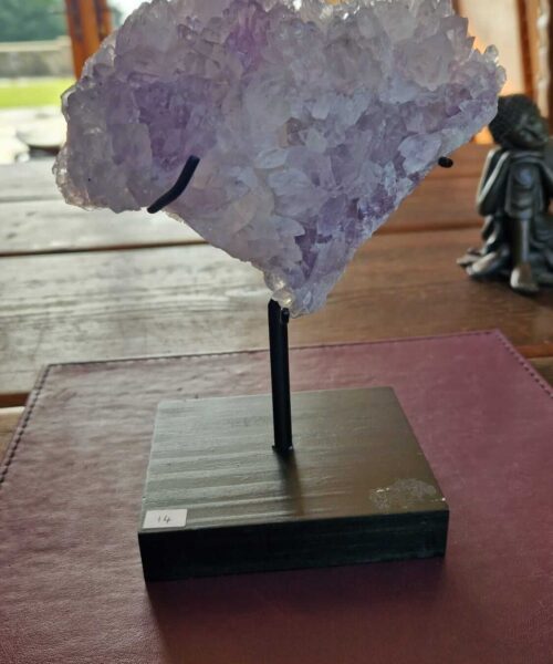 Amethyst Flower 14 Crystal Formation Rare Cluster on Stand 752g H17.5xW14xD8cm
