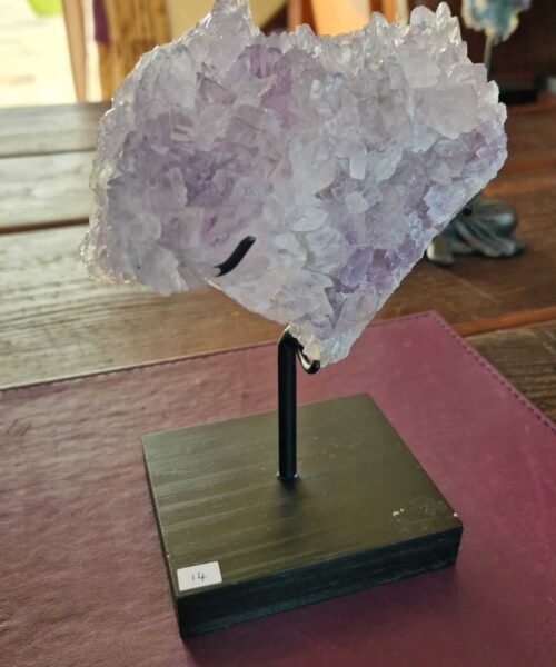 Amethyst Flower 14 Crystal Formation Rare Cluster on Stand 752g H17.5xW14xD8cm - Image 3