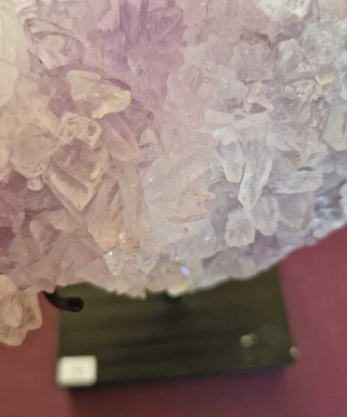 Amethyst Flower 14 Crystal Formation Rare Cluster on Stand 752g H17.5xW14xD8cm - Image 8