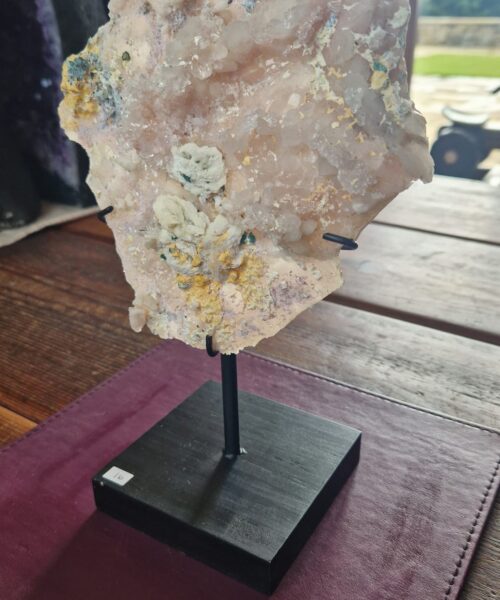 Amethyst Flower 16 Crystal Formation Rare Cluster on Stand 557g H26xW19xD10cm - Image 3