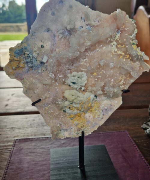 Amethyst Flower 16 Crystal Formation Rare Cluster on Stand 557g H26xW19xD10cm - Image 7