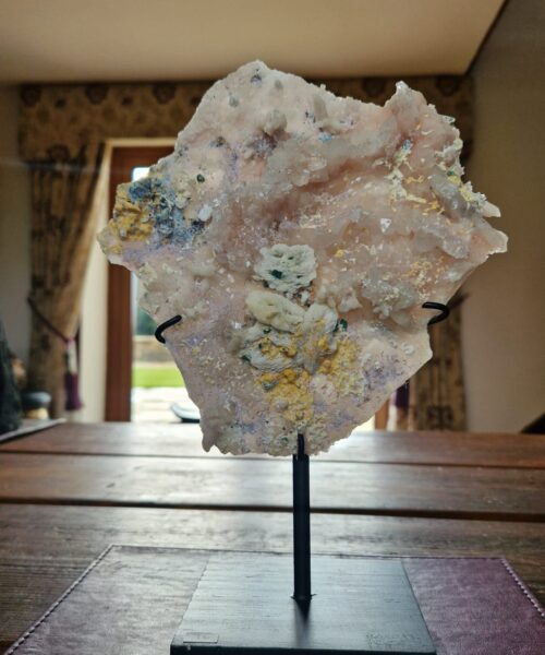 Amethyst Flower 16 Crystal Formation Rare Cluster on Stand 557g H26xW19xD10cm - Image 8