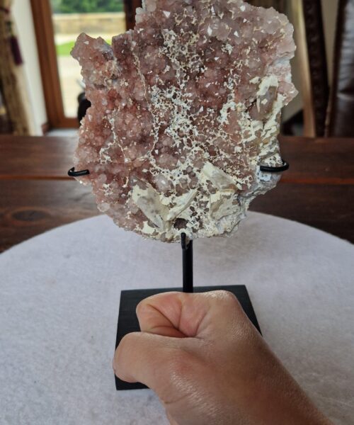 Amethyst Flower 17 Crystal Formation Rare Cluster on Stand 540g H22xW12.5xD7cm - Image 5