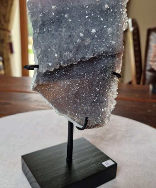 Amethyst Flower 18 Crystal Formation Rare Cluster on Stand 608g H21xW11xD7cm - Image 3