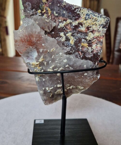 Amethyst Flower 18 Crystal Formation Rare Cluster on Stand 608g H21xW11xD7cm - Image 6