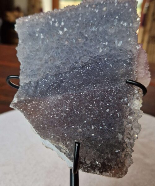 Amethyst Flower 18 Crystal Formation Rare Cluster on Stand 608g H21xW11xD7cm - Image 9